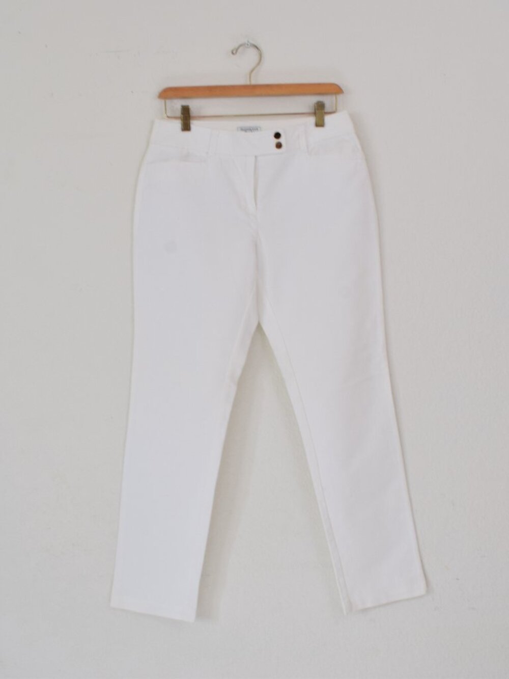 Charter Club Pant Shop | Classic Fit White Stretch Pants Women’s Size 6
